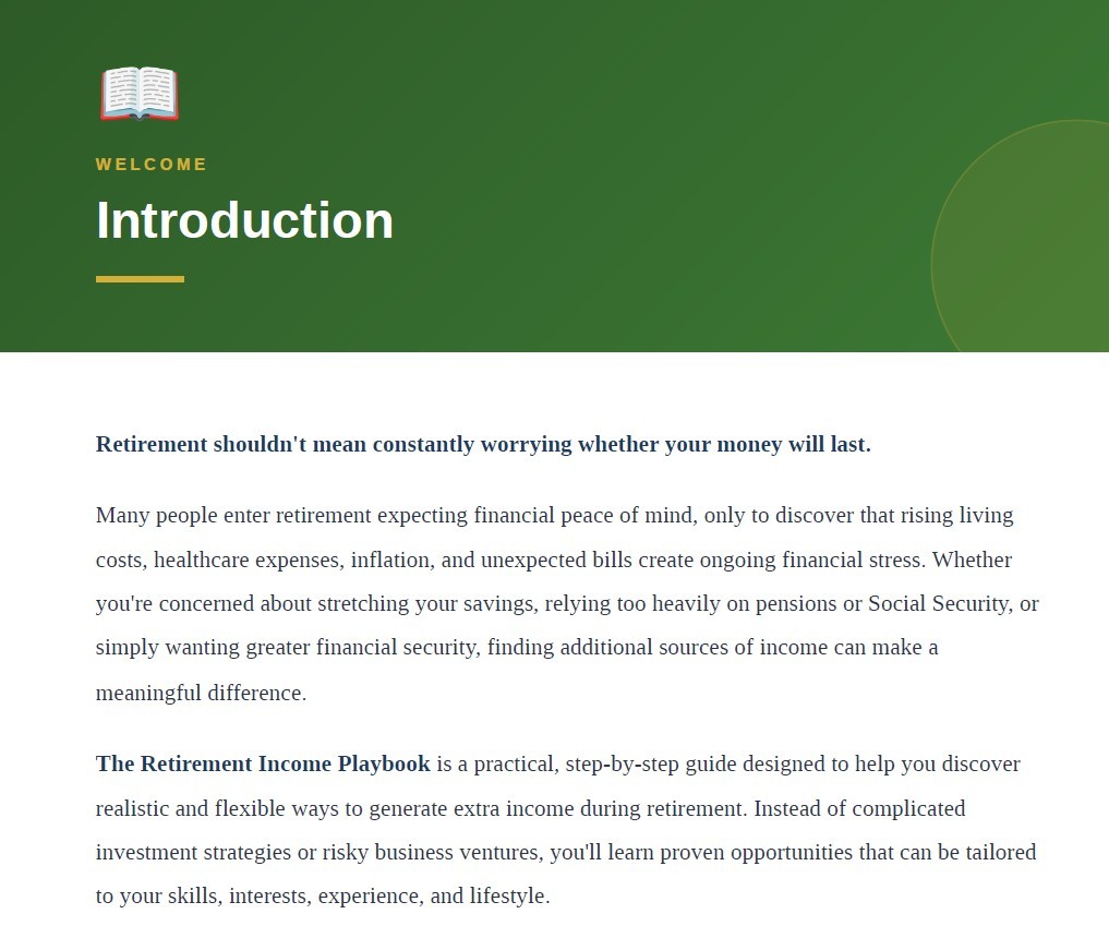 Preview Page 1 of The Retirement Income Playbook